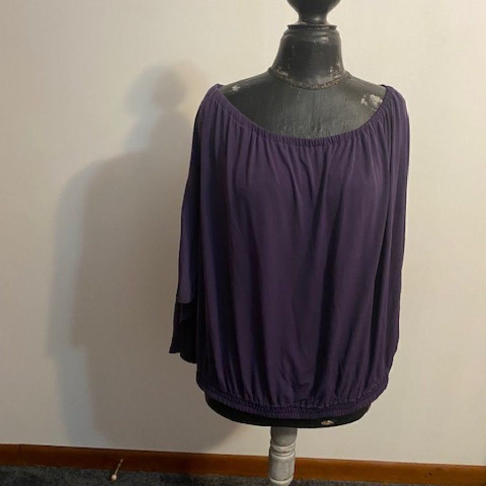 Michael Kors Purple off the shoulder top, size 3X